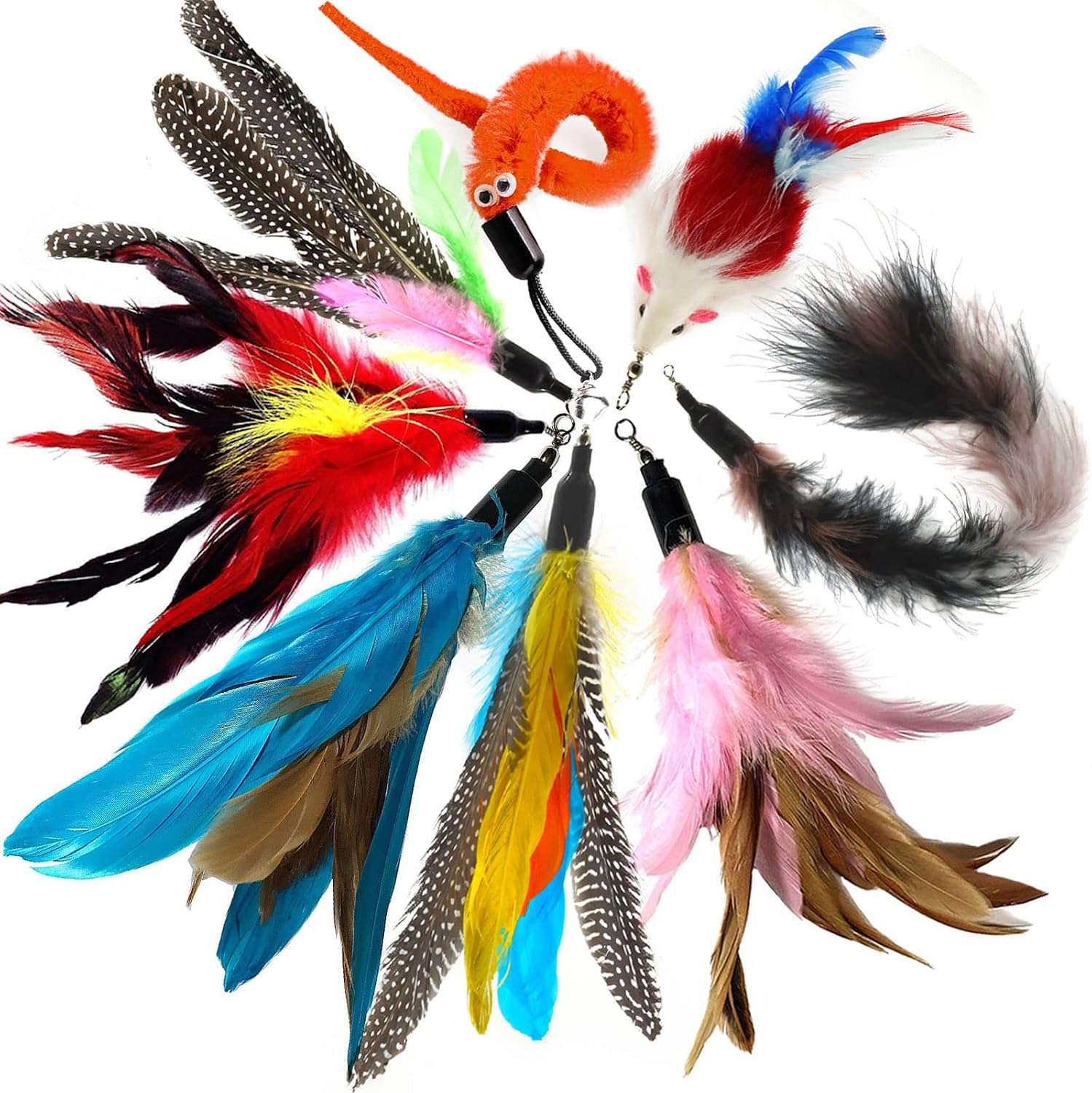 Pack 8 piezas — Caña + plumas